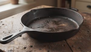 Cast iron seasoning mechanics and 4 proven secrets to build indestructible nonstick cookware showing cast iron seasoning mechanics
