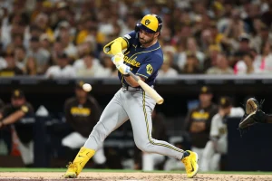 Garrett Mitchell Delivers 3 Major Shocks That Pushed Milwaukee Past Los Angeles illustrating garrett mitchell