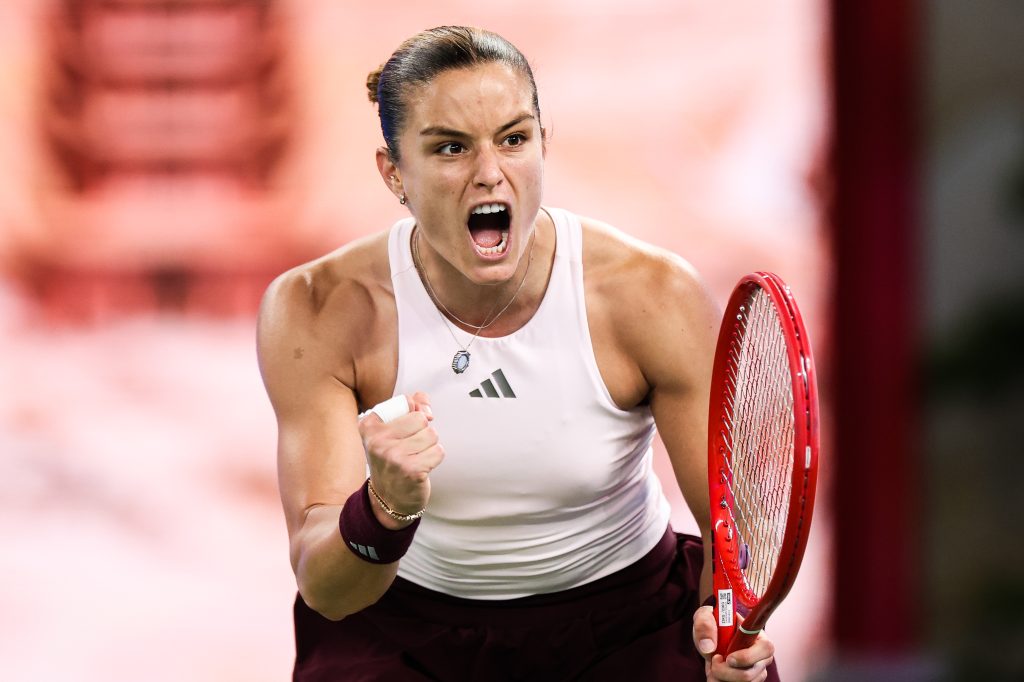 Maria Sakkari Pursues 3 Major Wuhan Milestones Amid Fierce Return illustrating maria sakkari