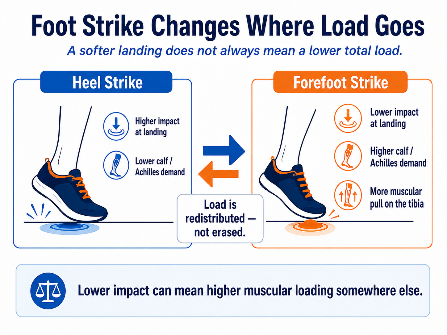 Detailed breakdown illustrating why distance running cadence matters