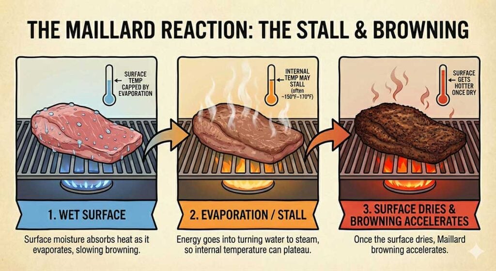 Detailed breakdown illustrating why maillard reaction mechanics matters