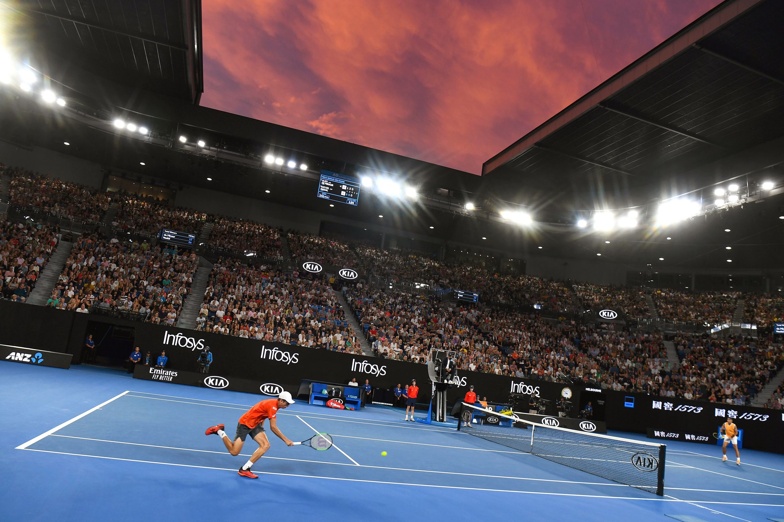 Detailed analysis view examining alex de minaur