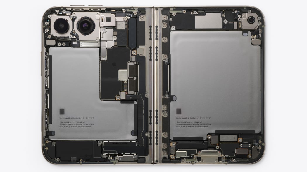 Detailed analysis view examining apple iphone duo