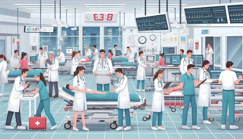 Detailed analysis view examining hospital system