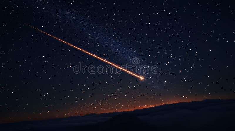 Detailed analysis view examining meteor shower